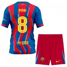 Jalkapallo Pelipaidat/Peliasut FC Barcelona Pedri 8 Lasten Neljäspelipaita 2025-26